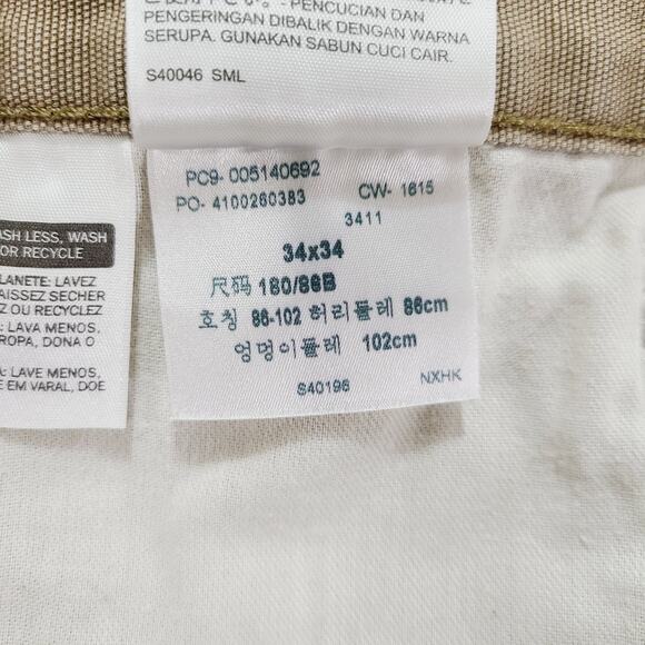 Levi's 514 Straight Fit Jeans Tan, Size Mens 34X34, PRE-OWNED - Picture 9 of 11